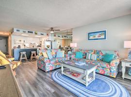 Oceanfront Oasis with Deck and Resort Beach Access!, spahotel i Myrtle Beach