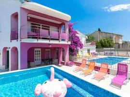 Beachfront villas Pinky-Superior heated pools and jacuzzi just 25 m from see