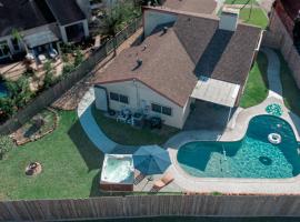 1976HoustonGem Luminous PvTPool & HotTub DT20mins for LRG Families 6Beds 2Bath