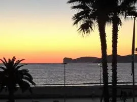 Orange Sunset, seaview & beach front