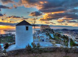 Anemomylos-Windmill, casa de campo em Ermoupoli
