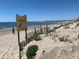 La Mer et la Plage au bout du parc Appartement 4 couchages avec jardin