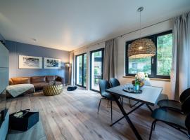 Wellness-Ferienhaus "Zaunwinde" mit Sauna, Kamin & Terrasse- ruhig am Ostseewald in Zingst, hotel Zingstben