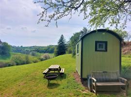 큼브랜에 위치한 호텔 Usk Valley Shepherd's Hut