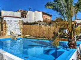 3 bedrooms villa with sea view private pool and enclosed garden at Παγκαλοχώpι 3 km away from the beach