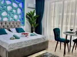 Bakuba - Studio pe plaja cu vedere la mare & loc parcare gratis