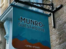 Munro Guest House, hotel cerca de VisitScotland Stirling, Stirling