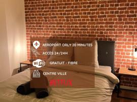 BEAU T3 STYLE INDUSTRIEL N20 ORLY PARIS WIFI Underground Industry, kuća za odmor ili apartman u gradu 'La Ville-du-Bois'