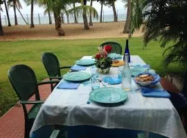 Appartement d'une chambre a Le Moule a 30 m de la plage avec vue sur la mer jardin clos et wifi