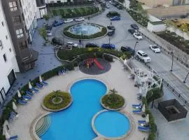 دوبلكس نيو بورتو كايرو القاهرة الجديدة park malls تكييف مركزي فرش مميز فندقي التجمع الخامس امام الجامعة الامريكية