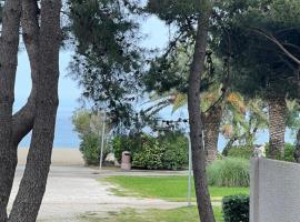 Grand F3 vue mer centre plage proche commerces, khách sạn ở Plage dʼArgelès