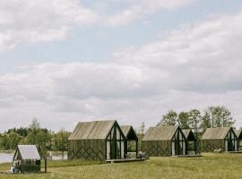 Pazust Latgalē Country Houses, tjaldstæði í Skaista