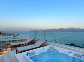 Indigo Luxury apartment, hotel with jacuzzis in Agios Nikolaos