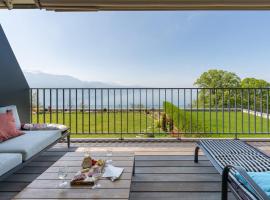 Les Terrasses de Lavaux 1 - Appartement de luxe avec vue panoramique et piscine, hotell i Puidoux