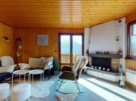 Charming chalet with a splendid view of the Valais mountains, budjettihotelli 