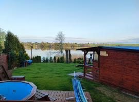 Siedlisko nr 3 nad jeziorem Skarlińskim, domki letniskowe, mazury, jezioro,bania, Hotel in Nowe Miasto Lubawskie