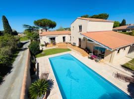 Annexe des Pins - studio gîte avec piscine & climatisation, hotel sa Villeneuve-lès-Béziers