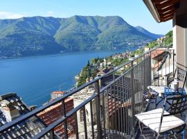 Romantic home with beautiful view lake of Como and Villa Oleandra, hotel em Laglio