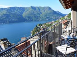 Romantic home with beautiful view lake of Como and Villa Oleandra, vila di Laglio