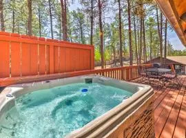 Rustic Ruidoso Log Cabin with Hot Tub & Deck!