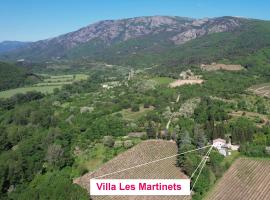 Villa Les Martinets - Piscine et Jacuzzi-Voie Verte Passa Pais-Gorges d'Héric-Massif du Caroux-Chambre d'hôte, hotell i Le Poujol-sur-Orb