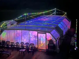 Villa Les Martinets-Piscine-Jacuzzi-Music-Lumières-Voie Verte-Gorges d'Héric-Massif du Caroux-Mons-Olargues