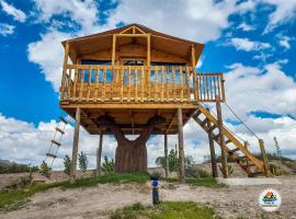 Casa de Arbol estillo dormis, casă la țară din Potrerillos