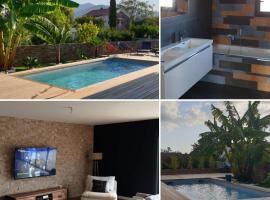 Villa T4 avec piscine, atostogų namelis mieste Lucciana