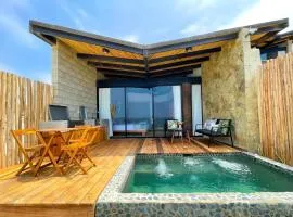 DIEM Vichayito Beachfront Eco-Luxury、ビチャイトのコテージ