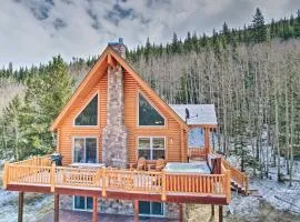 Secluded Alma Log Cabin with Hot Tub and Stunning View