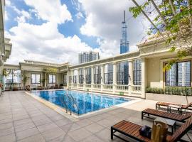 The Manor 2 Luxury Apartment Free roof top pool, hotel i nærheden af Landmark 81, Ho Chi Minh City