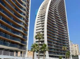 SUNSET WAVES blue sky apartment