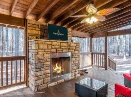 Large Luxury 2BR Cabin w Hot Tub Double Trouble was designed for fun comfort and memories minutes from buzzling Hochatown and beautiful Beaver Bend State Park