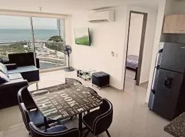 Rodadero - Hermoso Apartamento con vista al Mar, Piscina y Playa Aragoa - Santa Marta