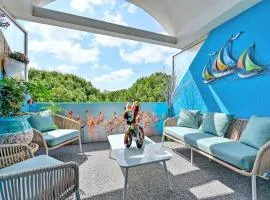 T3 de 45 m2 avec terrasse - Entièrement climatisé - 2 chambres - 400m de la plage - résidence avec piscine