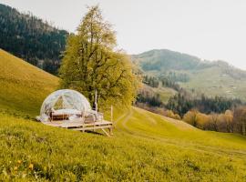 Bubble-Suite in Graubünden, luxury tent in Versam