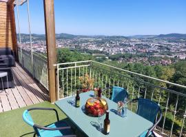 L'INATTENDU Vue imprenable,clim,parking avec borne de recharge, ménage inclus