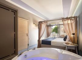 Elia Potie, hotel s&nbsp;v&iacute;řivkou ve městě Chania