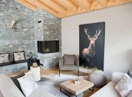 Alpine chic apartment at Rothorn cable car