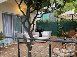 2 pièces en RDJardin avec 2 grands Terrasses