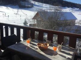 Appart très ensoleillé 5-6 pers au pied des pistes, resort de esqui em Ancelle