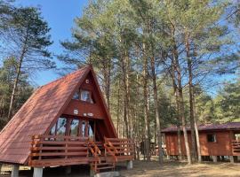 Domek letniskowy nad jeziorem, hotel Marksoby városában