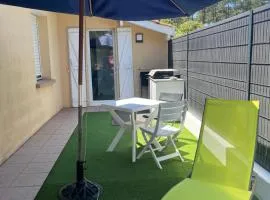 Appartement climatisé avec terrasse et parking clos à Capbreton