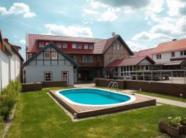 B&B Talstation、H&ouml;rselberg-Hainichのホットタブ付きホテル