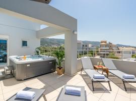 Isabella Luxury Living - with roof top Jacuzzi., hotel in Souda