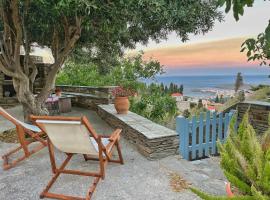 The Walnut Tree - Cycladic Getaway with Sea Views, loma-asunto kohteessa Lámira