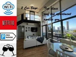 STUNNING! 'New York Style' Roof Top 2 Car Apartment