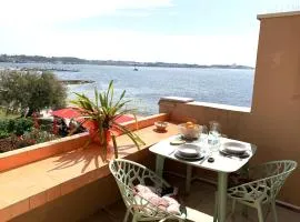 Élégant appartement T2 en 1ère ligne de l'Étang de Thau avec terrasse - Cures et vacances