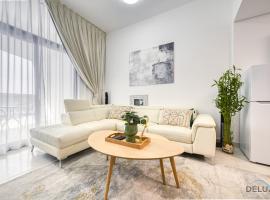 Urban 1BR at Binghatti Stars Dubai Silicon Oasis by Deluxe Holiday Homes, hotel v Dubaji