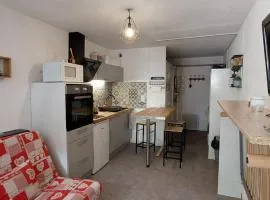 Studio avec balcon face à la montagne